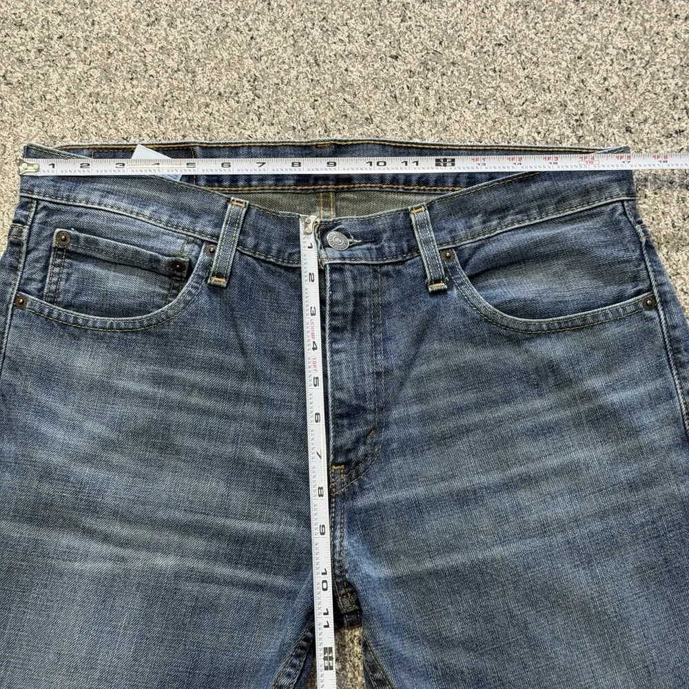 Levis 527 Jeans Mens 34x32 Slim Fit Bootcut Cotton Denim Medium Wash